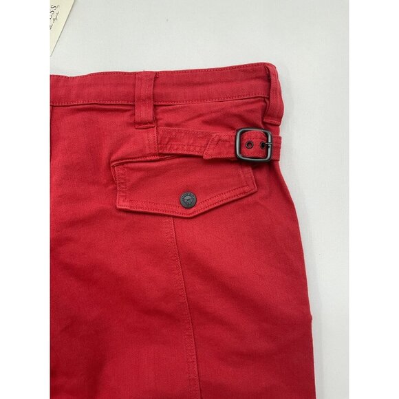 Guess Men’s Places+Faces Cargo Jeans Relaxed Fit Comfort Stretch In Red Size 34 - Picture 12 of 12